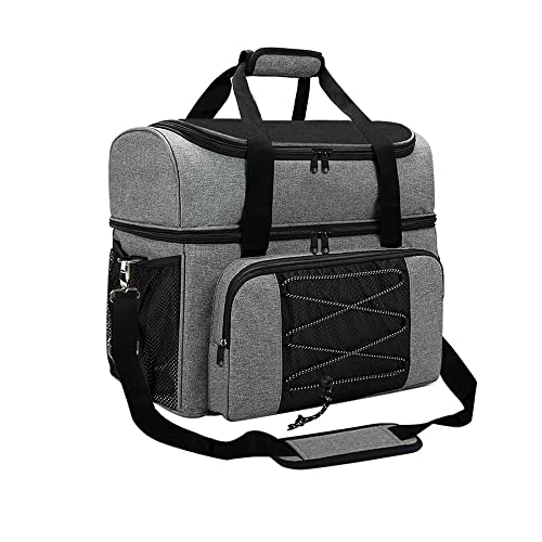 Bowling-Einkaufstasche, Tragbare Schuhtasche für 2 Bowlingbälle mit Zusätzlichen Taschen für Sport- und Outdoor-Reisen von Generic