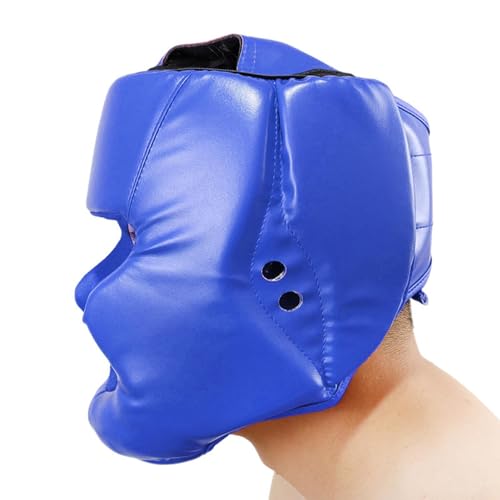 Box-Kopfschutz – Kopfbedeckungshelm, Kickbox-Kopfbedeckung | Boxkopfbedeckung MMA Muay Thai, Verstellbarer Kampfsport-Boxhelm für Sparring, Kickboxen, Kampfsport, 58–66 cm von Generic