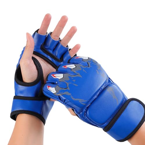 Boxhandschuhe – Handschuhe Boxen, Boxtrainingshandschuhe, Boxhandschuhe Erwachsene Kinder SandaMänner Und Frauen Halbfinger-Stanzen Sandsack Trainingsausrüstung Taekwondo-Handschuhe von Generic