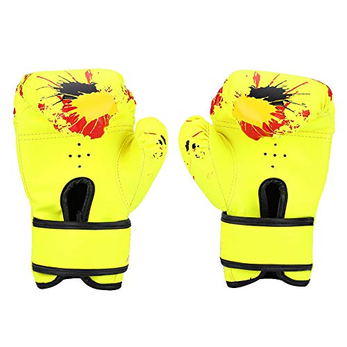 Boxhandschuhe für, Boxhandschuhe, Atmungsaktiv, PU-Leder, Kleinkind-Boxhandschuhe für Im Alter von 2–11 Jahren (Yellow) von Generic