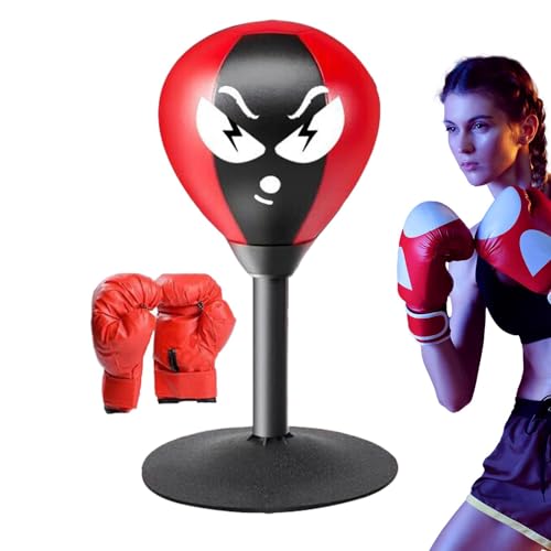 Boxing Speed Bag Saugnapf – Desktop-Boxsack, stabiler Saugnapf, Desktop-Boxball | Stimmungsentlastender Punch Saugnapf Ball, Wut Management Lustiges Spielzeug, Schreibtischboxen Punch Ball von Generic