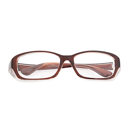 Brille Quad Anti-Fog-Brille Anti-Ultraviolett-Anti-Brille Protective Control Glas Brille Ohne Sehstärke (Brown, One Size) von Generic