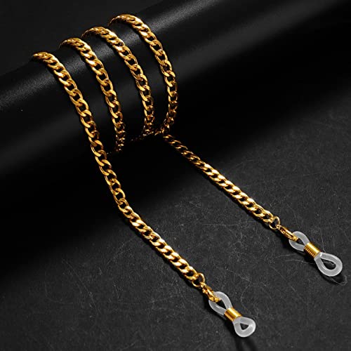 Brillenkette Einfache Gliederkette Für Brillen, Masken, Schlüsselband, Damen, Herren, Edelstahl, Goldfarben, Sonnenbrillen, Brillen, Kordelriemen, Geschenk, Gold Brillenkette Einfache Gliederkette Für Brillen, Masken, Schlüsselband, Damen, Herren, Edelstahl, Goldfarben, Sonnenbrillen, Brillen, Kordelriemen, Geschenk, Gold von Generic