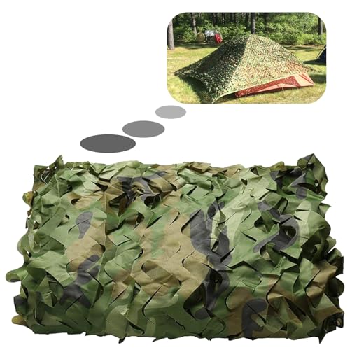 Bulk Roll Armee Tarnung Net Oxford Stoff Camouflage Netz Camouflage Dekoration ideal für Jagd, Waldlandschaft, Bühnendekoration und Camping im Freien verwendet Werden(4.0x4.0m/13.1x13.1ft) von Generic