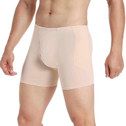 Butt Lifter Shapewear für Herren mit niedriger Taille, po-Shaper-Unterhose mit herausnehmbaren Polstern – körperformende Boxershorts von Generic