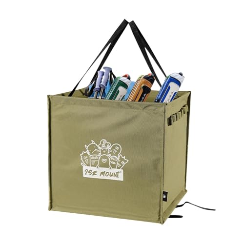 Camping-Aufbewahrungstasche, Camping-Küchentasche, große Kapazität, Camping-Tragetasche, faltbarer Aufbewahrungs-Organizer, tragbare Camping-Küchenbox für Grillen, Picknicks, Flaschen, Khaki, Refer to von Generic