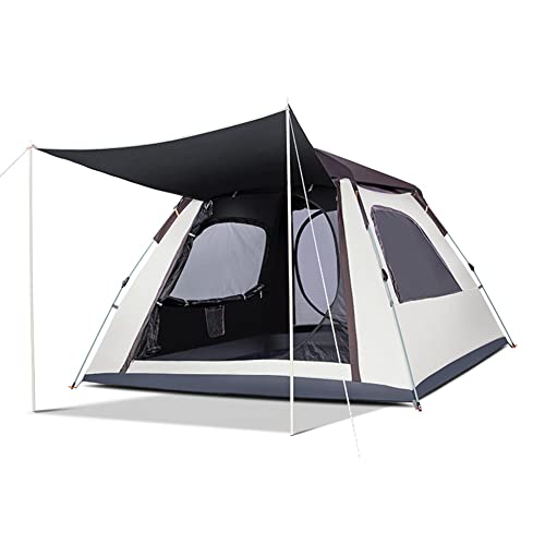 Camping-Pop-Up-Zelt für 3–4 Personen, wasserdichtes Familienzelt mit Rainfly-Sofortkabinenzelt für Camping, Rucksackreisen, Wandern und Musikfestivals im Freien von Generic