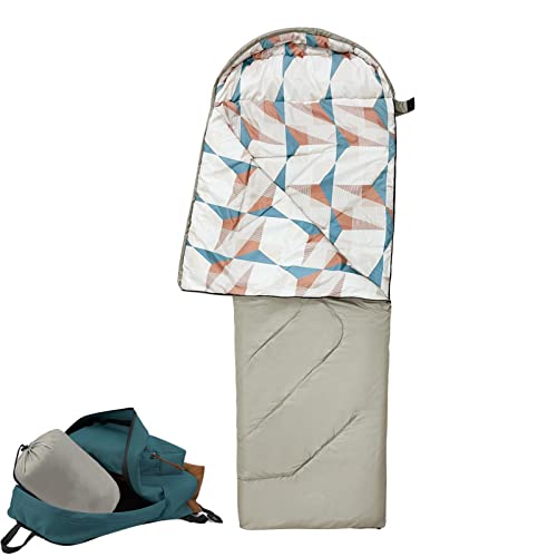 Campingschlafsack, Campingschlafsack, verdicktes Umschlag-Design mit Kapuze - Campingausrüstung Schlafsack Rucksack zum Wandern, Erwachsene und Bambus von Generic