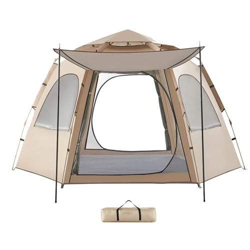 Campingzelt – Camping-Pop-Up-Zelt, tragbares, atmungsaktives Campingzelt | Wasserdichtes Pop-Up-Kuppelzelt, Outdoor-Zelt aus Oxford-Stoff zum Wandern, Bergsteigen, Picknick, Reisen, Outdoor-Camping, S von Generic