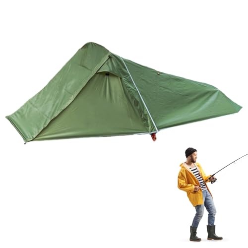 Campingzelt-Set – 2-Personen-Zelt für Camping, robustes Zelt 210T Polyester PU3000mm Material | 14 Stück Zeltheringe mit Heringstasche, atmungsaktives Camping-Kuppelzelt, wasserdicht, leichtes tragbar von Generic