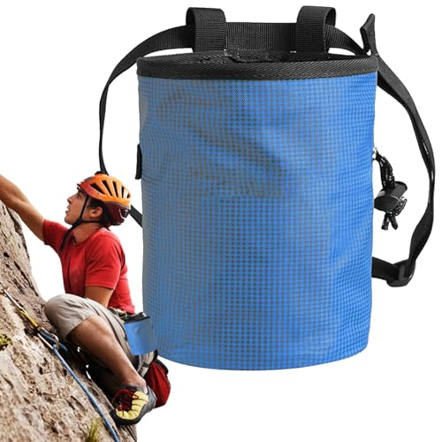 Chalkbag zum Klettern und Gewichtheben – Leichter Turnbeutel mit verstellbarem Gürtel | Perfekt zum Bouldern, Turnen und Sporttraining | Kompaktes und funktionales Design von Generic