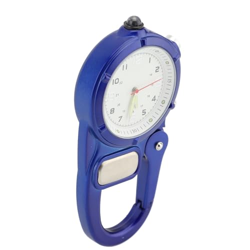 Clipuhr, Uhr mit Karabiner Leuchtende Klettertipps für Herren (Blue) von Generic