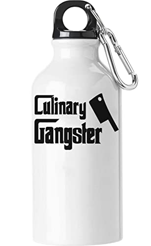 Culinary Gangster Mafia Styled Artwork Touristische Wasserflasche Weiß 500ml Culinary Gangster Mafia Styled Artwork Touristische Wasserflasche Weiß 500ml von Generic