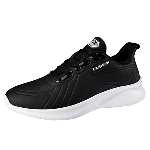 Dämpfung Laufschuhe Sneaker Herren Schuhe Casual Leder Laace Up Einfarbig Lässige Mode Einfache Schuhe Laufschuhe von Generic