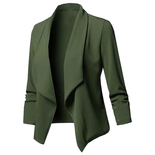 Damen Blazer Sportlich Elegant, Jackett Casual Sweatblazer Frühling, Einfarbig Slim Fit Open Front Blaser Jacke Blazer Kurz Oversize Klassiker Vintage Blaser Jacke Damen Blazer Frühjahr Damen Blazer Sportlich Elegant, Jackett Casual Sweatblazer Frühling, Einfarbig Slim Fit Open Front Blaser Jacke Blazer Kurz Oversize Klassiker Vintage Blaser Jacke Damen Blazer Frühjahr von Generic
