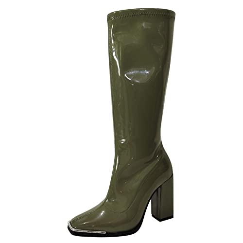 Damen-Gummistiefel, Damen-Winterstiefel, Damen-Gummistiefel, Damen-Regenstiefel, wasserdichte Gummistiefel, Damen-hohe Regenstiefel, Lange Gartenstiefel, atmungsaktiv von Generic