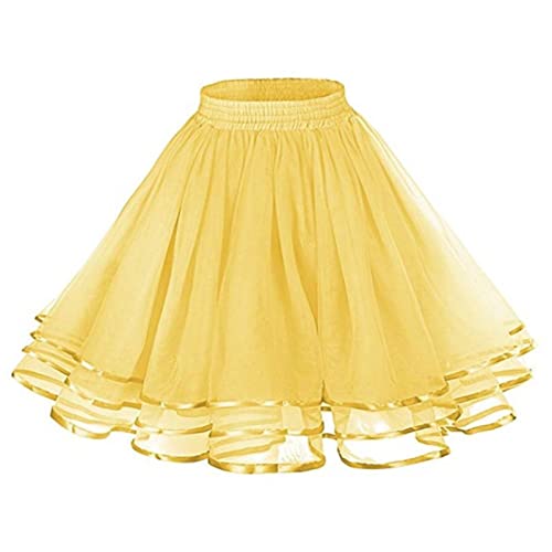 Damen Kurz Retro Rock Hohe Taille Tutu Rock Tüllrock Retro Ballett Blase Petticoat 50er Tutu Unterrock Tütü Minirock Reifrock Unterrock Kleid Tüll Underskirt Karneval Kostüm Damen Kurz Retro Rock Hohe Taille Tutu Rock Tüllrock Retro Ballett Blase Petticoat 50er Tutu Unterrock Tütü Minirock Reifrock Unterrock Kleid Tüll Underskirt Karneval Kostüm von Generic
