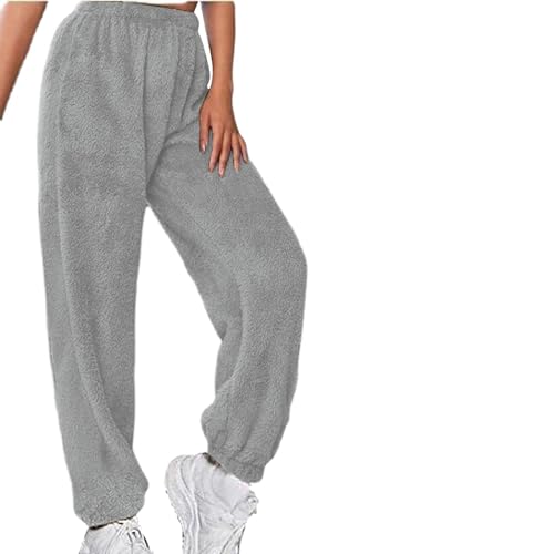 Damen Kuschelhose Flauschig Warm Fleecehose Gefütterte Verdickte Thermohose Sweatpants Elastische Taille Fleece Plüsch Dicke Schlafanzughose Damen Kuschelhose Flauschig Warm Fleecehose Gefütterte Verdickte Thermohose Sweatpants Elastische Taille Fleece Plüsch Dicke Schlafanzughose von Generic