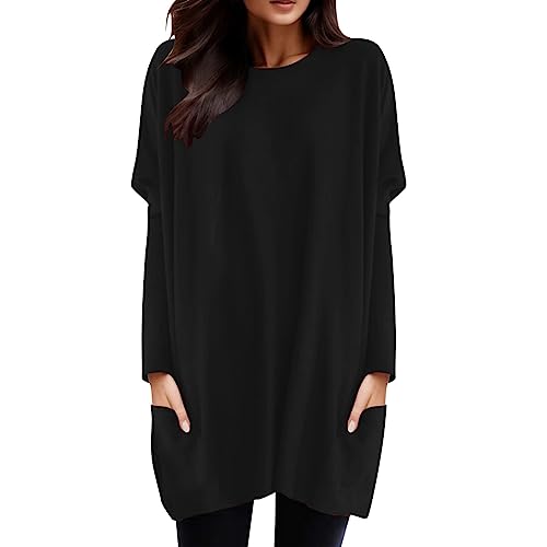 Damen Oversize Pullover | Sweatshirt Ohne Kapuze Rundhals T Shirt Langarm Lässige Oberteile Oversized Casual Tshirt Lose Elegant Pullover Locker Große Größen Frauen Longsleeve Mädchen Damen Oversize Pullover | Sweatshirt Ohne Kapuze Rundhals T Shirt Langarm Lässige Oberteile Oversized Casual Tshirt Lose Elegant Pullover Locker Große Größen Frauen Longsleeve Mädchen von Generic