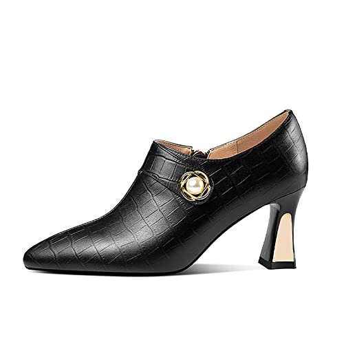 Damen-Pumps mit hohem Absatz, Arbeitsschuhe, spitzer Zehenbereich, Schuhe mit Blockabsatz, Partyschuhe, Kleid, Pumps mit niedrigem Absatz Origin China von Generic