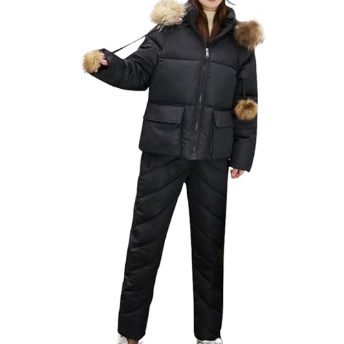Damen Schneeanzug, Einteiliger Skioverall Winter Warme Schnee Skifahren Sätze Outdoor Jumpsuit Langer Overall mit Kapuze Reißverschluss Skianzüge wasserdicht Damen Schneeanzug, Einteiliger Skioverall Winter Warme Schnee Skifahren Sätze Outdoor Jumpsuit Langer Overall mit Kapuze Reißverschluss Skianzüge wasserdicht von Generic