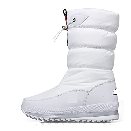 Damen-Stiefel, mittelhohe Schneestiefel, wasserdichte Damen-Winterschuhe, Damen-Plateau-Gummistiefel, Plüsch-Damenstiefel. von Generic