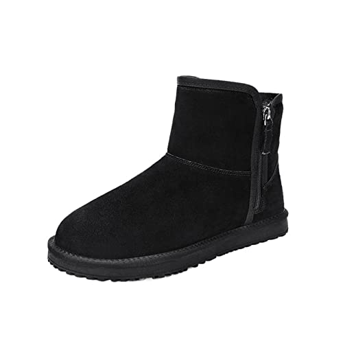 Damen Stiefel Winter Warme Stiefel Männer Hohe Knöchel Schnee Stiefel Schwarz Männlich Bequeme Plüsch Baumwolle Schuhe Anti-Slip Walking Schuhe von Generic