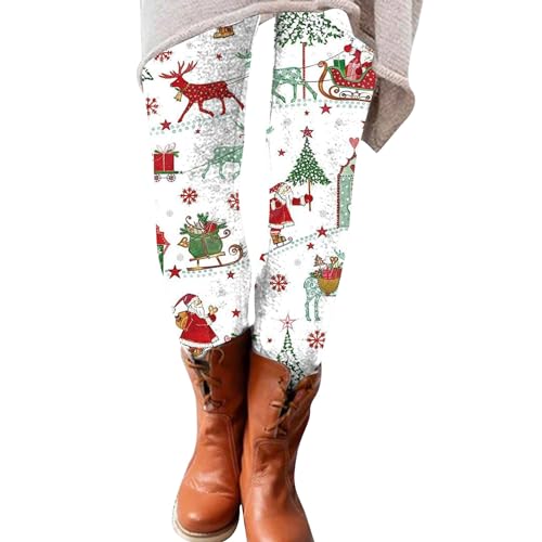 Damen Weihnachten Leggings Norweger High Waist Leggins Thermo Skinny Hose Push Up Stretch Tights Workout Yoga Sport Fitnesshose Laufhose mit Muster Weihnachten Damen Weihnachten Leggings Norweger High Waist Leggins Thermo Skinny Hose Push Up Stretch Tights Workout Yoga Sport Fitnesshose Laufhose mit Muster Weihnachten von Generic