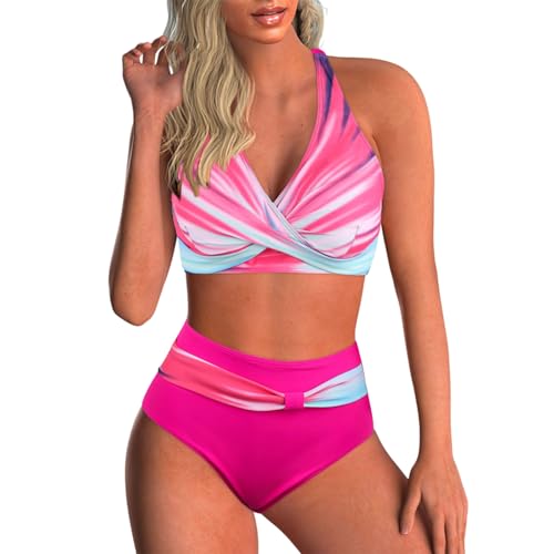 Damen Zweiteiliger Badeanzug V Ausschnitt überkreuztes Blumenmuster Bikini Bademode Bauchkontrolle Bikini Sets Bikini-Sets für Damen Push Up Damen Zweiteiliger Badeanzug V Ausschnitt überkreuztes Blumenmuster Bikini Bademode Bauchkontrolle Bikini Sets Bikini-Sets für Damen Push Up von Generic