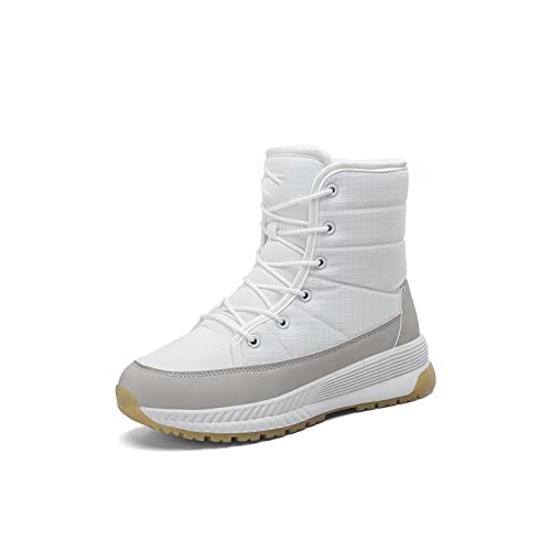 Damenschuhe Damen-Schneestiefel, dickbesohlte Baumwollschuhe, winterliche Outdoor-Wärme, Wander-Damenschuhe, rutschfeste Damen-hohe Stiefel von Generic