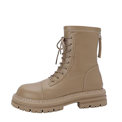 Damenschuhe Stiefeletten für Damen, Reißverschluss, Kreuzgurt, Kurze Stiefel, Damen-Club-Tägliche Damen-Winterschuhe von Generic