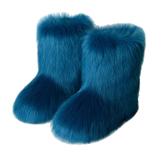 Damenstiefel, Winterstiefel, Damen-Schneestiefel, warme Damen-Plüsch-Skistiefel, Damen-Outdoor-Plüsch-Anti-Rutsch-Bequem-Plüsch-Schneestiefel. von Generic