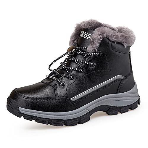 Damenstiefel Winterschneestiefel wasserdichte, Dicke, superwarme Stiefeletten Unisex-Wanderschuhe Arbeitsschuhe. von Generic