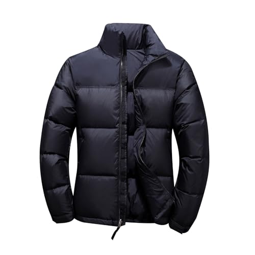 Daunenjacke Herren, Winterjacke Herren kurz, Jacke Mantel Parka Herren, Comfort Fit Warm GefüTtert Wintermantel Mit Taschen Men's Coats Arbeitsjacke Steppjacke Heizjacke Winter Outdoor Jacken MäNner von Generic