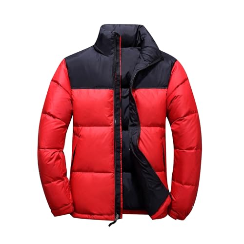 Daunenjacke Herren, Winterjacke Herren kurz, Jacke Mantel Parka Herren, Comfort Fit Warm GefüTtert Wintermantel Mit Taschen Men's Coats Arbeitsjacke Steppjacke Heizjacke Winter Outdoor Jacken MäNner von Generic