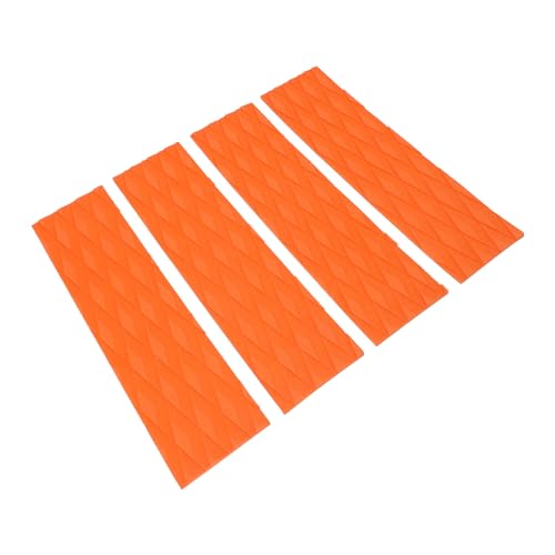 Deck-Traktions-Anti-Rutsch-Pad, Druckbeständig, Einfache Entfernung, Sichere Befestigung, Surfbrett-Front-Traktionspad für Skimboards (ORANGE) von Generic