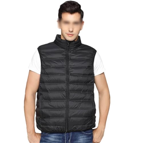 Design Herren Entendaunenweste, Jacke, Nahtlose Weste, ärmelloser Mantel, wasserdichte Jacke für Herbst und Winter von Generic