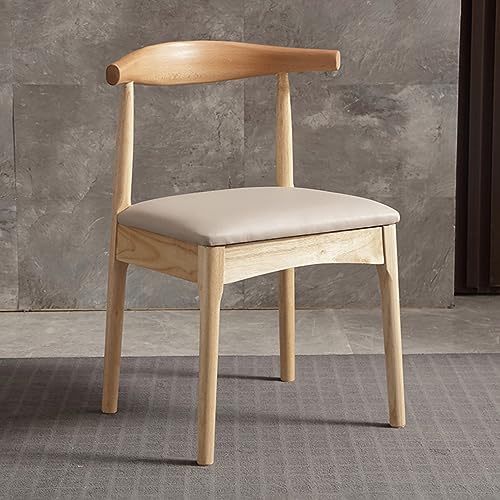 Dining Chair PU Leather, Armless Dining Room Chair, Dining Side Chair, Kitchen Chairs with Backrest and Wood Legs von Generic