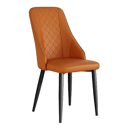 Dining Chairs PU Leather Comfortable Side Chairs with Black Metal Legs for Kitchen, Dining Room, Living Room, Restaurant von Generic
