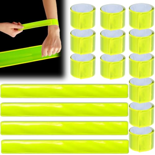 Doppel Reflektorbänder, Schnapparmband Reflektorband, Reflektorbänder, Sicherheits Reflektor Anhänger, für Schultasche Kleidung Rucksack Radfahren Gehen Laufen, 16 Pcs Doppel Reflektorbänder, Schnapparmband Reflektorband, Reflektorbänder, Sicherheits Reflektor Anhänger, für Schultasche Kleidung Rucksack Radfahren Gehen Laufen, 16 Pcs von Generic