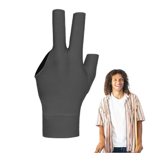 Drei-Finger-Billard-Handschuhe, 3-Finger-Billard-Handschuhe, Drei-Finger-Poolspieler-Handschuhe, Billard-Trainingshandschuhe, passend für jede Hand von Generic