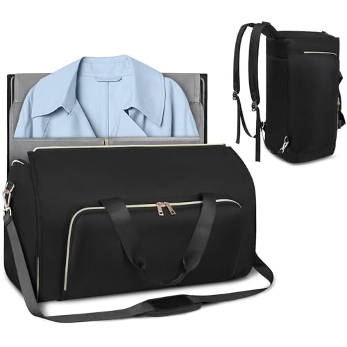 Generic Duffle Garment Bag for Travel, Convertible Garment Bags, 2 in 1 Suit Bag, Carry On Convertible Duffle Garment Bag for Men Women, Hang Suitcase Suit Business Travel Bag von Generic