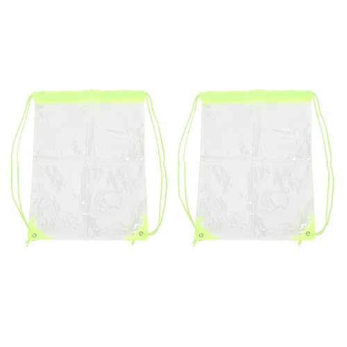 Durchsichtige Tasche mit Kordelzug, Durchsichtiger PVC-Rucksack, Tragbare Tasche, wasserdichte Kleine Transparente Tasche für Reisen, Outdoor-Aktivitäten, Organisation von von Generic