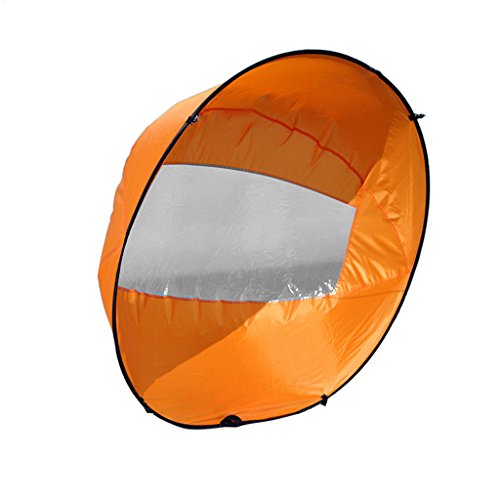 Generic Einfach Tragbar, 42'' Downwind Wind Paddle Instant-Popup Kayak Sail, Kayak Wind Sail, Kayak Accessorie - Orange Generic Einfach Tragbar, 42'' Downwind Wind Paddle Instant-Popup Kayak Sail, Kayak Wind Sail, Kayak Accessorie - Orange von Sharplace
