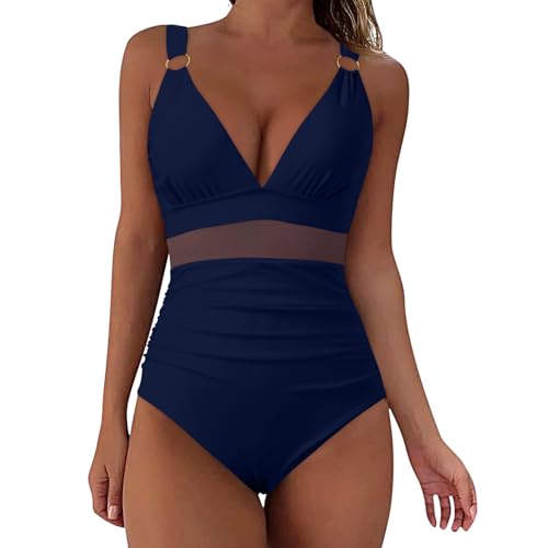 Einteiliger Badeanzüge Damen, Badeanzug Damen Bauchweg, Bademode Sport Damen, Push Up Hohe Taille Swimsuit Monokini Schwimmanzug Bikinis Frauen Strandmode Für Urlaub von Generic