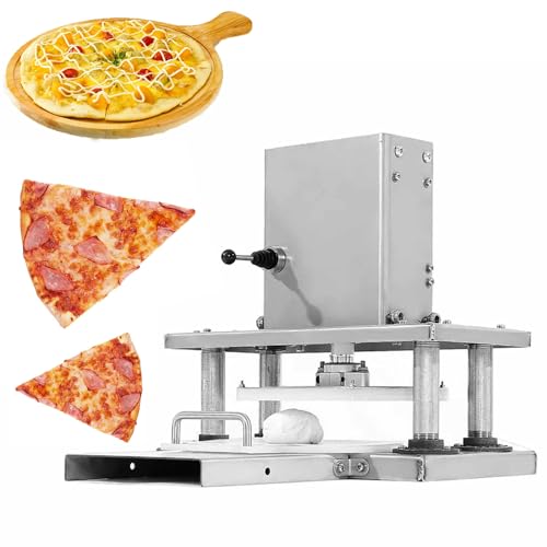 Elektrische Pizzateig-Pressmaschine, 8,6 Zoll kommerzielle elektrische Teigausrollmaschine, Gebäck-Pizzateig-Gebäckpresse, die Maschine für kommerzielle oder Familien-Pizza-Tortillas herstellt von Generic