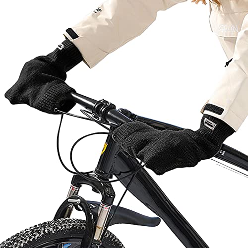 Fahrrad-Fäustlinge – Lenkerhandschuhe Moped – grobe Nadel Stricken Fahrradgriff Handschuhe Winter Fahrradhandschuhe für Outdoor Radfahren Fahrrad-Fäustlinge – Lenkerhandschuhe Moped – grobe Nadel Stricken Fahrradgriff Handschuhe Winter Fahrradhandschuhe für Outdoor Radfahren von Generic