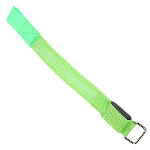 Fahrrad-LED-Armband, LED-Sicherheitslichter, LED-Armband, Leicht und Bequem, Verstellbarer Haken mit Leuchtenden Bändern für Reisen, Laufen, für Männer und Frauen (Green) von Generic