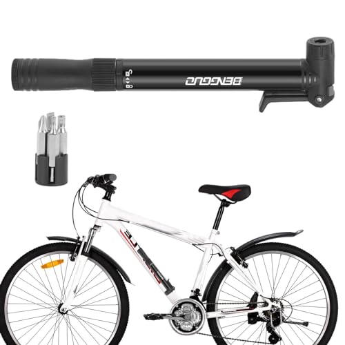 Fahrrad-Luftpumpe, tragbare Fahrradpumpe,Fahrrad-Standpumpe mit Hochdruck 80 Psi | Rennrad-Reifenpumpe, Outdoor-Fahrradzubehör für Stadt-, Falt- und Mountainbikes von Generic