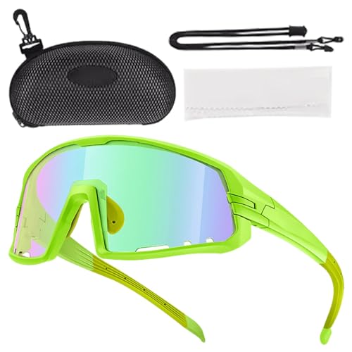 Fahrradbrille für Herren, Fahrradbrille für Männer | Winddichte Brille | Sport-Sonnenbrille mit Farbwechsel mit UV-Schutz, Baseballbrille zum Laufen von Generic